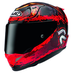 HJC RPHA 12 Diablo Blizzard MC1 Integralhelm Rot Schwarz von HJC