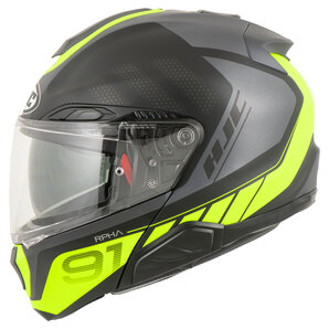 HJC RPHA 91 Rafino MC3HSF Klapphelm Matt Schwarz Gelb von HJC