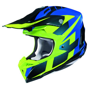 HJC i50 Argos MC23 Crosshelm Blau Schwarz Gelb von HJC
