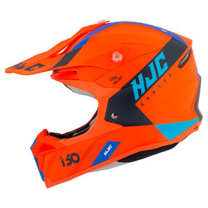 HJC i50 Erased Crosshelm Orange Schwarz Blau von HJC