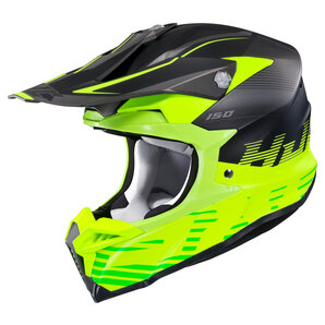 HJC i50 Fury MC3HSF Crosshelm Matt Schwarz Gelb von HJC