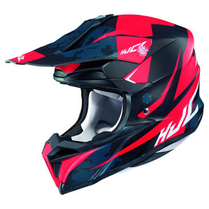 HJC i50 Tona MC1SF Crosshelm Matt Schwarz Rot Blau von HJC