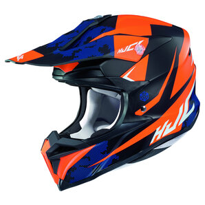 HJC i50 Tona MC7SF Crosshelm Matt Schwarz Orange Blau von HJC
