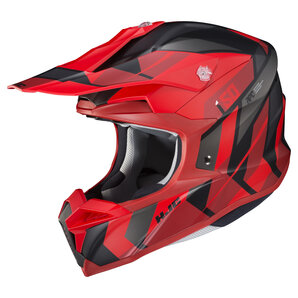 HJC i50 Vanish MC1SF Crosshelm Matt Rot Schwarz von HJC