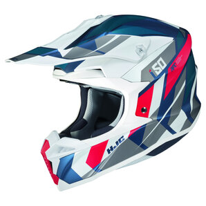 HJC i50 Vanish MC21SF Crosshelm Matt Weiss Rot Blau Grau HJC i50 Vanish MC21SF Crosshelm Matt Weiss Rot Blau Grau von HJC