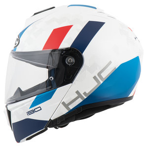 HJC i90 Syrex MC21SF Klapphelm Matt Weiss Blau Rot von HJC