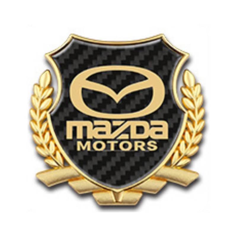 Auto Metall Emblem Aufkleber für Mazda MX-30 2022, Front Motorhaube/Heckkoffer Abzeichen Heckklappen Logo Auto-Emblem-Aufkleber,A von HJIAMIN