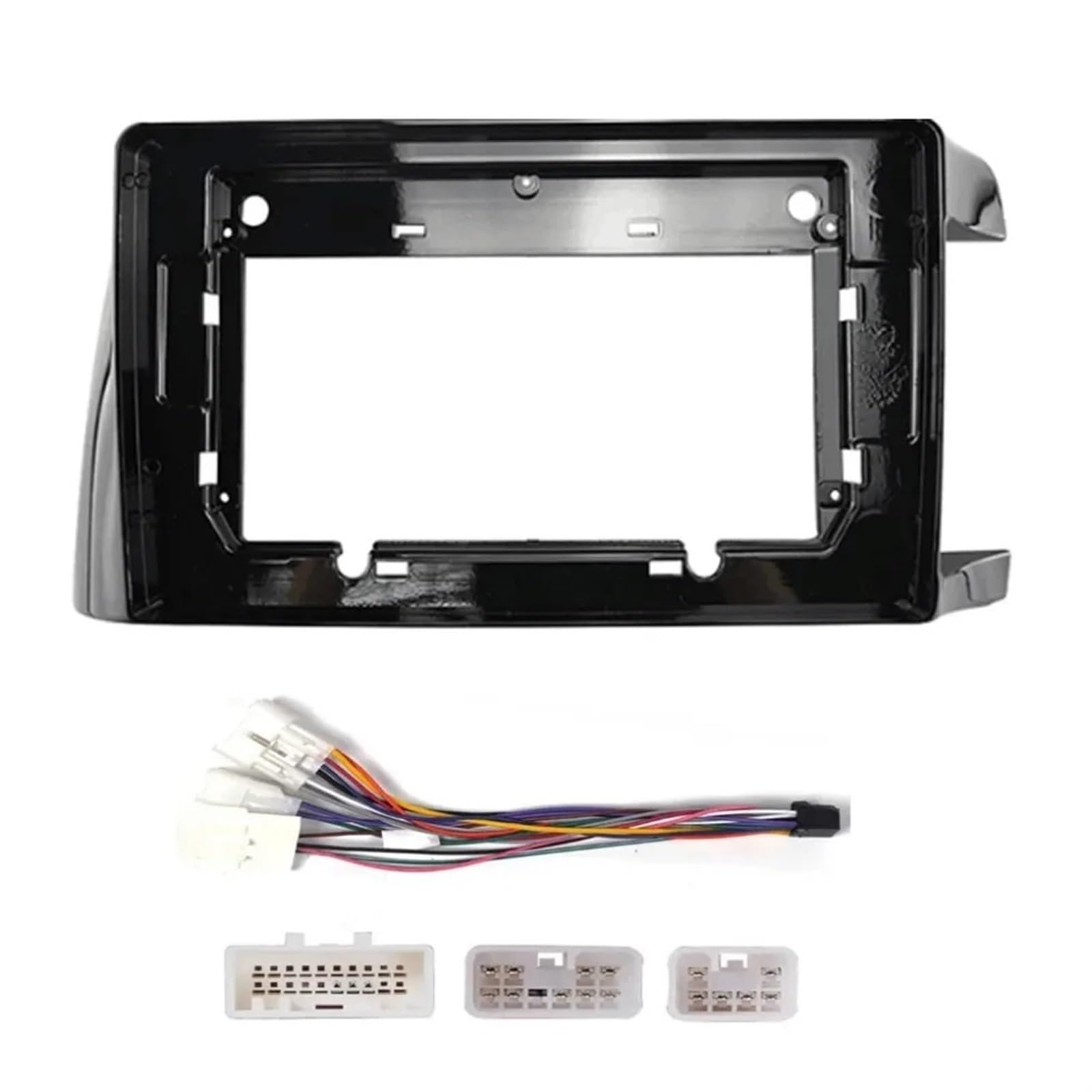Auto Ersatz 10.1 Zoll Autoradio Blende Kompatibel mit Wish 2003 Android Stereo GPS MP5 Player Gehäuse Rahmen 2 Din Haupteinheit Verkleidung Armaturenbrett Abdeckung Auto Innenraum (RHD Rahmenkabel) von HJLHUIDM