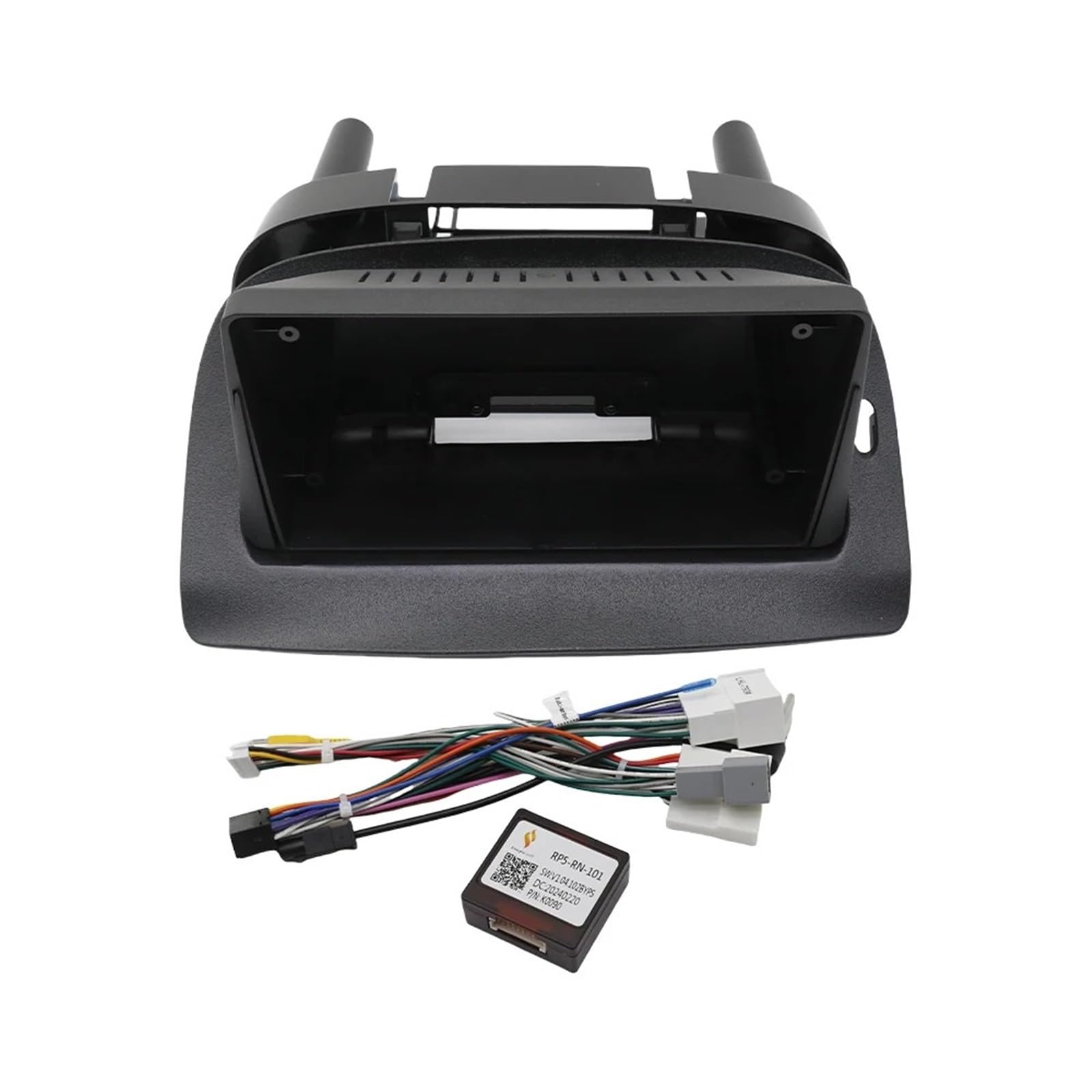 Auto-Ersatzblende 9 Zoll 2DIN Kompatibel mit Renault Kangoo 2015-2018 Auto DVD Rahmen Stereo Doppel-DIN Armaturenbrett Installation Panel Armaturenbrett Innenraum von HJLHUIDM