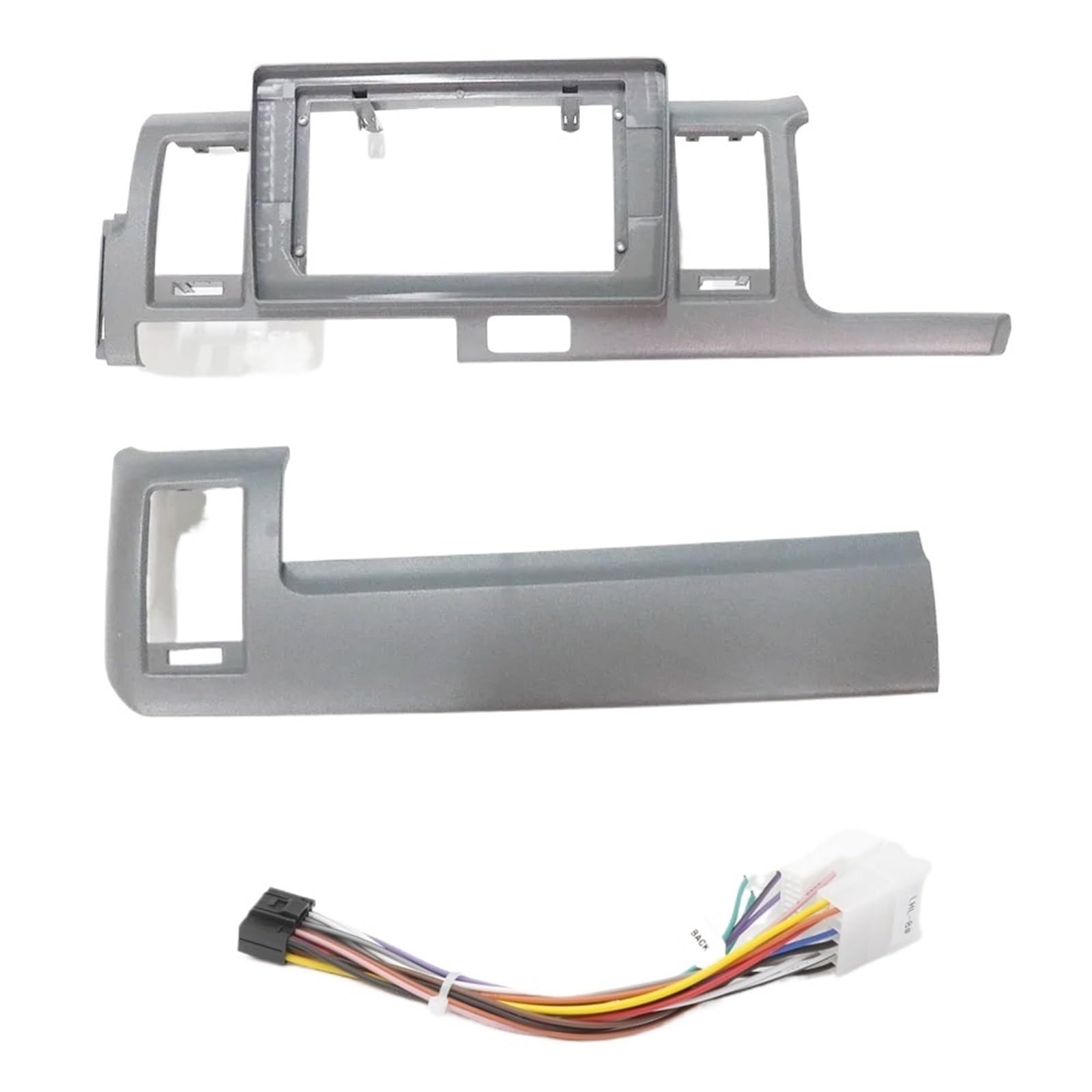 Auto-Ersatzteil, 25,4 cm (10 Zoll), kompatibel mit Hiace RHD 2005–2018, Android Big Screen Audio Armaturenbrett-Set, Auto-Innenraum (Rahmenkabel) von HJLHUIDM