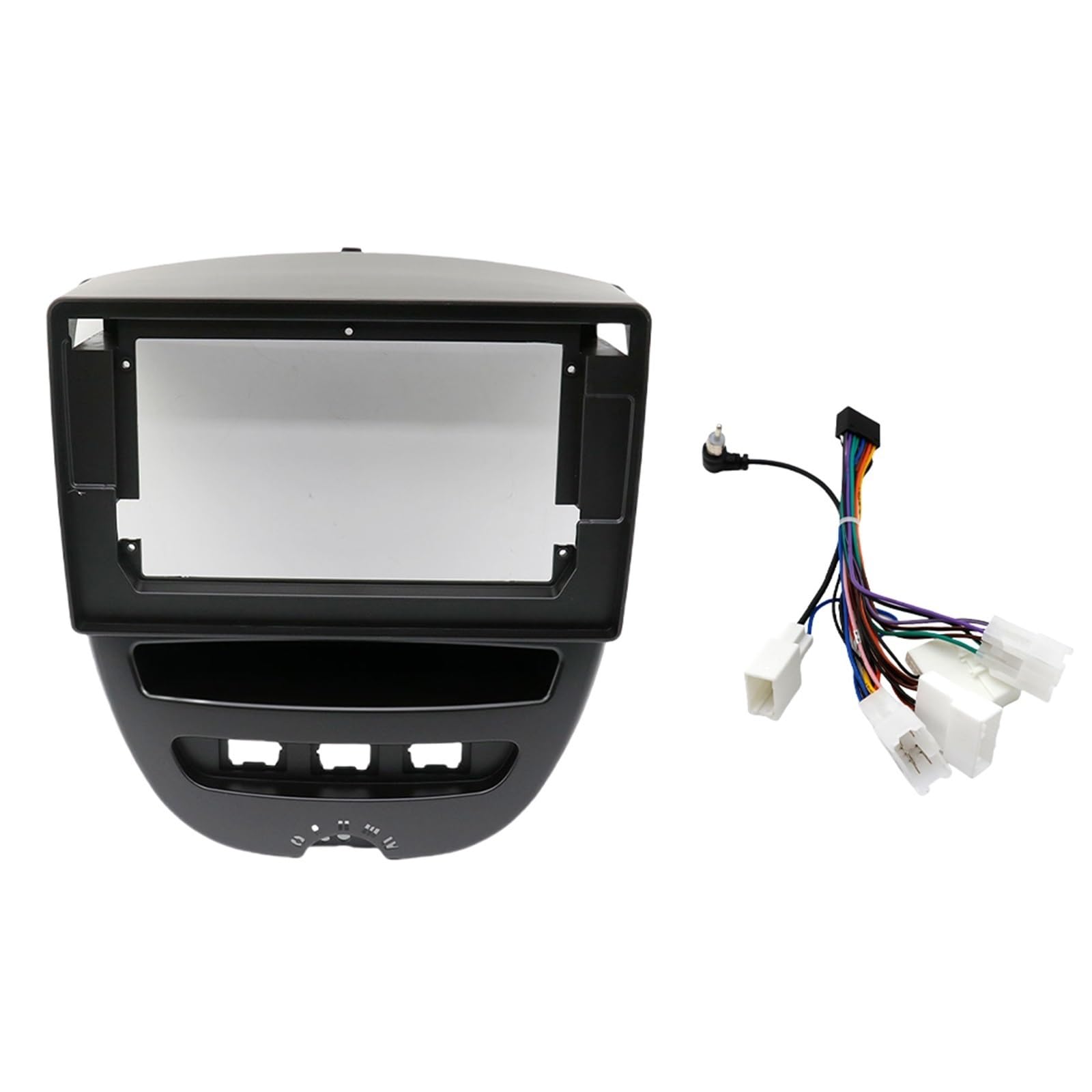 Autoersatz 10,1 Zoll kompatibel mit Aygo Citroen C1 Kompatibel mit 107 2005-2014 Autoradio-Radio-Player Android MP5 2DIN Rahmen Hauptgerät Innenraum Auto von HJLHUIDM