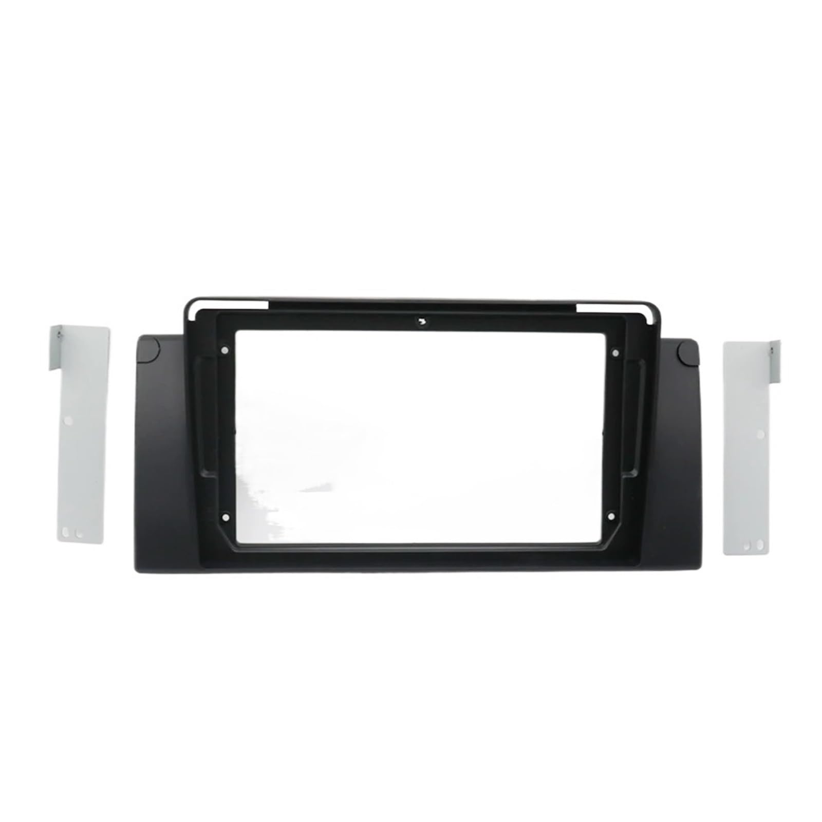 Autoradio Autoradio 9 Zoll großer Bildschirm Radioblende Rahmen Adapter kompatibel mit X5/E53/E39 2Din DVD Player Armaturenbrett Audio Fitting Panel Frame Kit Auto Innenraum (nur Rahmen) von HJLHUIDM
