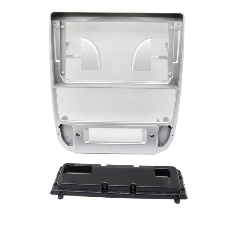 Autoradioblenden kompatibel mit 406 1999–2004 (22,9 cm) Autoradioblenden Android GPS MP5 Stereo-Player 2-DIN-Haupteinheit Panel Armaturenbrett-Installation T Auto-Innenraum (silberner Rahmen) von HJLHUIDM