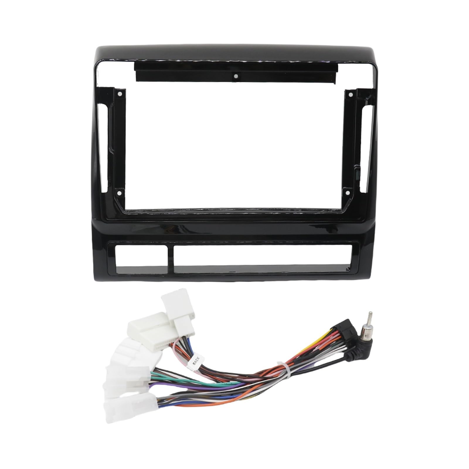 Ersatz-Autoradioblende 9 Zoll kompatibel mit Tacoma 2005-2013 Videopelesegerät Audio Dash 2 DIN Rahmen Montageset Armaturenbrett Innenraum Auto (Rahmenkabel) von HJLHUIDM