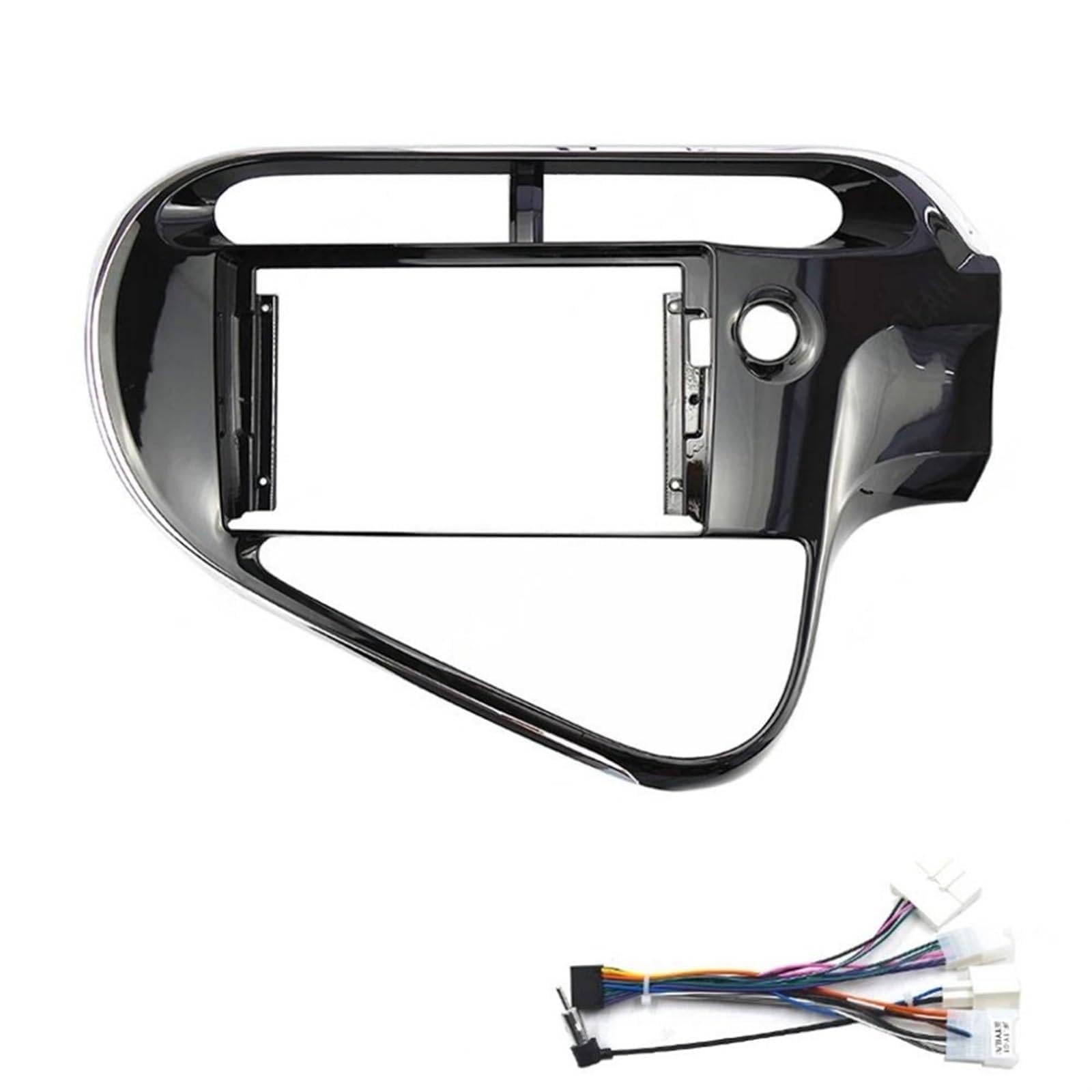 Ersatz-Autozubehör, 9 Zoll, kompatibel mit Aqua Prius C 2018-2020 Autoradio Haupteinheit Android Stereo MP5 GPS Player 2 DIN Panel Gehäuse Rahmen Verkleidung Frontabdeckung Innenraum Auto (F von HJLHUIDM
