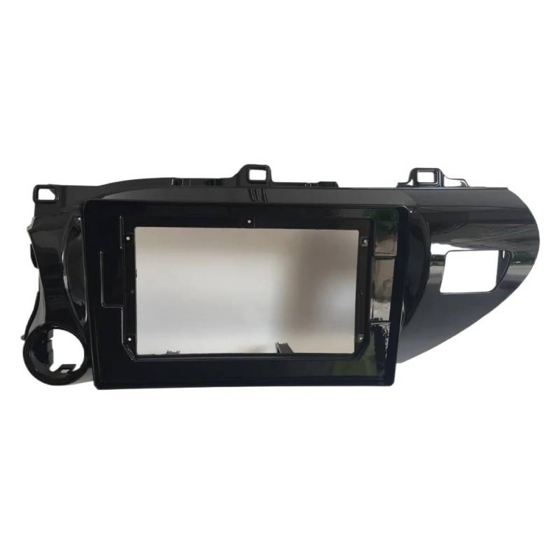 HJLHUIDM Auto Ersatz 2 Din Autoradio Radioblende Rahmen Kompatibel mit Hilux 2018 Auto DVD Player Gps Navi Panel Dash Kit Installationsrahmen Verkleidung Blende Auto Innenraum von HJLHUIDM