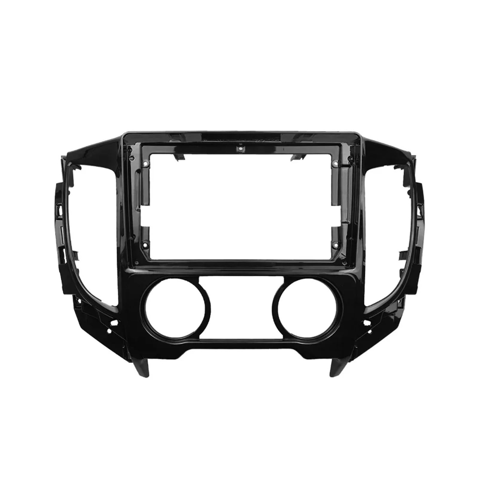 HJLHUIDM Auto Ersatz 2DIN Auto Stereo Radio Blende Navigation Panel Trim Blende Ersatz Kompatibel mit Mitsubishi L200 Triton 2015-2019 Manuelle AC Car Interior(MT) von HJLHUIDM