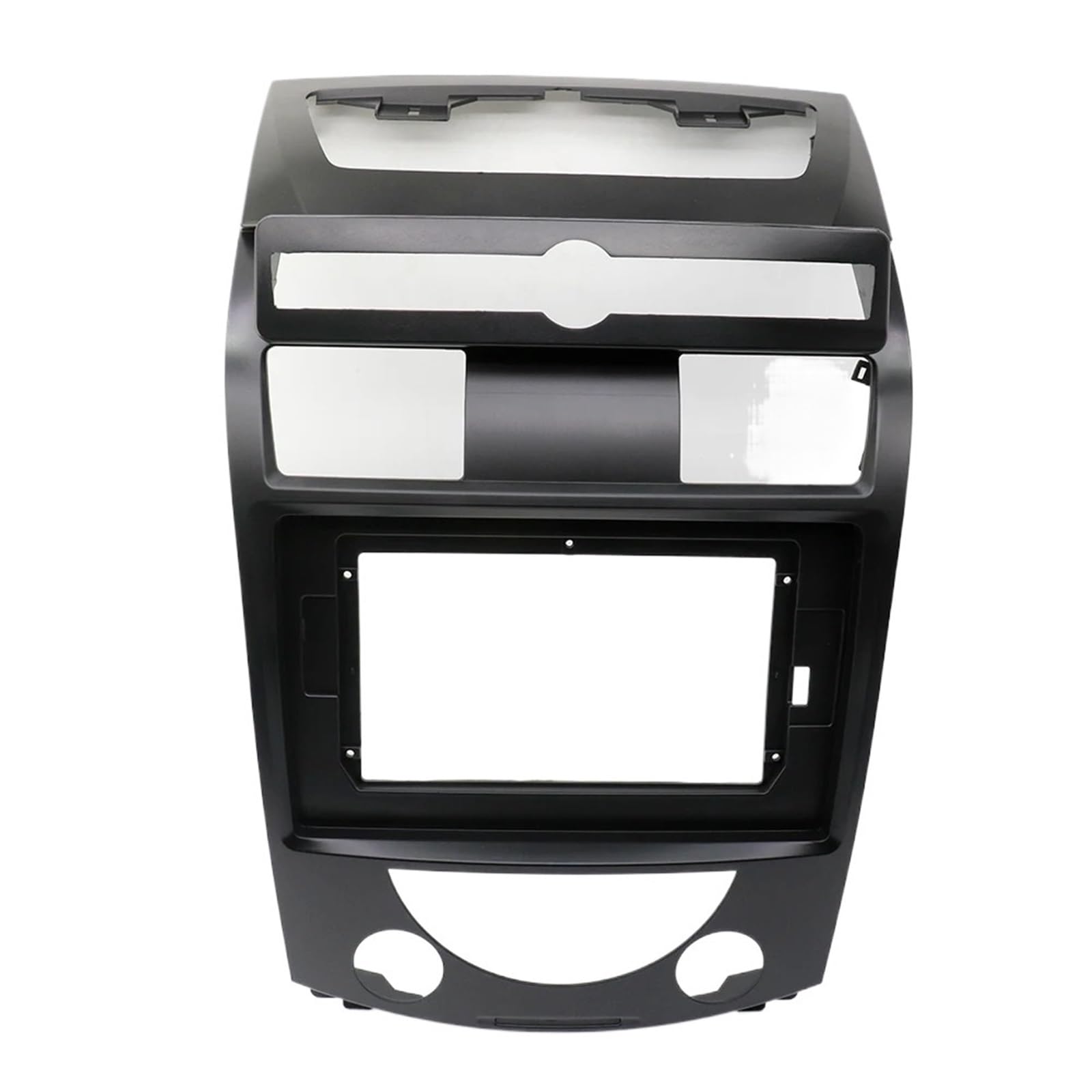 HJLHUIDM Auto Ersatz Auto Armaturenbrett Rahmen Kompatibel mit SsangYong Rexton 2006-2012 Actyon 2013-2017 Rexton W 2014-2016 Radioblenden Panel Headunit Screen Car Interior von HJLHUIDM