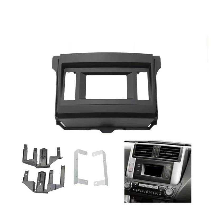 HJLHUIDM Auto Ersatz Auto Audio Rahmen Radioblende für 2010 Kompatibel mit Prado GX / 150 MID Radioblende Armaturenbrett Kit Installieren Blende Konsole Abdeckung Adapter Platte Auto Innenraum von HJLHUIDM