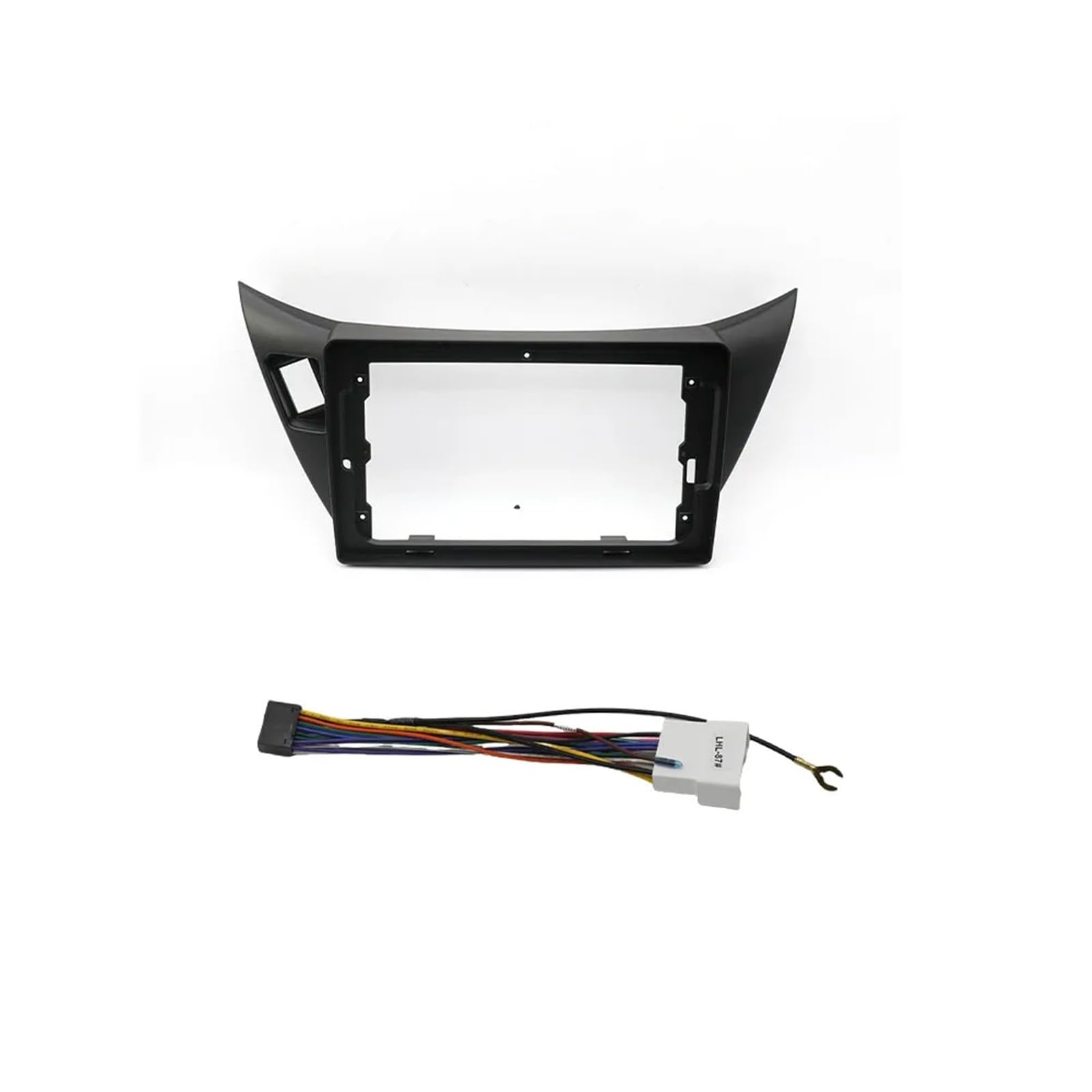 HJLHUIDM Auto-Ersatzteil, 22,9 cm, kompatibel mit Mitsubishi Lancer IX GLX 2002–2007, Android-Radio-Armaturenbrett-Montage-Set, Auto-Innenraum (schwarzes Rahmenkabel) von HJLHUIDM