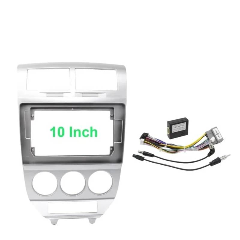 HJLHUIDM Ersatz-Autorahmen, 25,4 cm (10 Zoll), Canbus-Box, kompatibel mit Caliber Compass 1 MK Patriot Android Radio Armaturenbrett Innenraum (Rahmenkabel, Canbus) von HJLHUIDM
