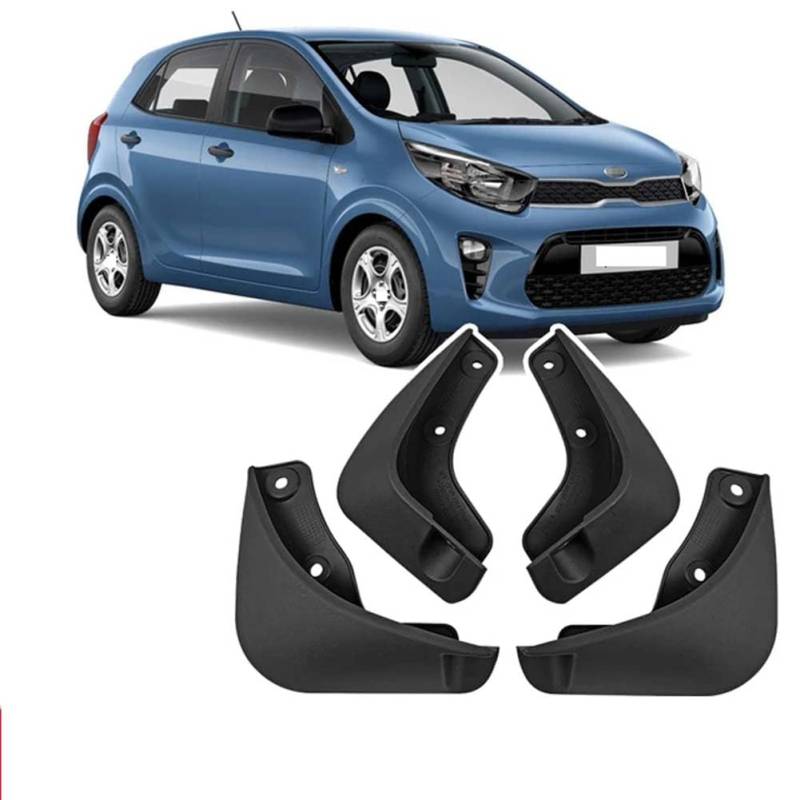 1Set Auto Vorne Hinten Schmutzfänger Kotflügel Schmutzfänger Spritzschutz Kotflügel Zubehör für KIA Picanto 2011-2018 von HJLJCZ