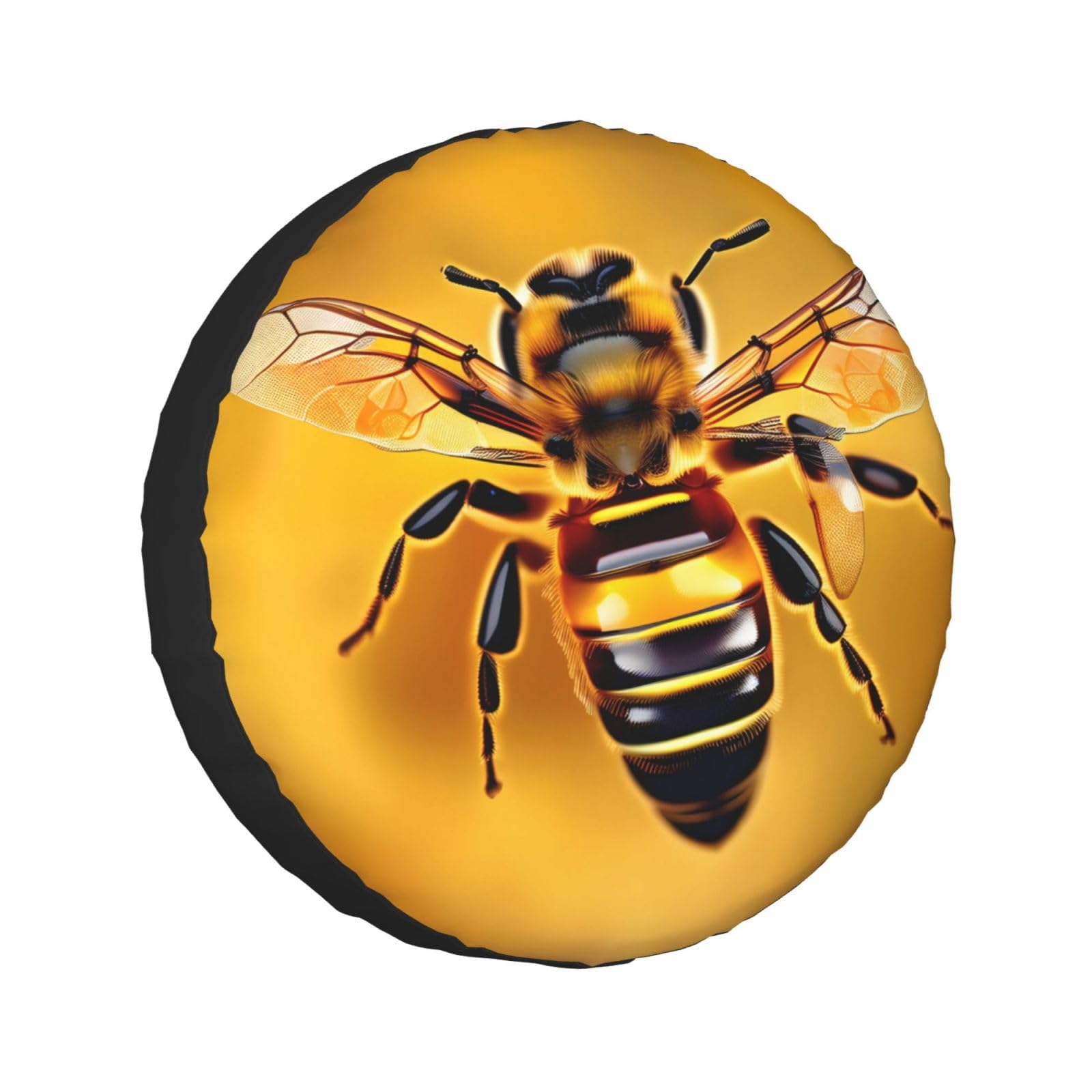 Honey-Bee Autoreifenabdeckung - Vielseitige Ersatzreifenabdeckungen für 15-Zoll-Rad, geeignet - Camper-Radabdeckung, wasserdicht und langlebig Honey-Bee Autoreifenabdeckung - Vielseitige Ersatzreifenabdeckungen für 15-Zoll-Rad, geeignet - Camper-Radabdeckung, wasserdicht und langlebig von HJLUUFT