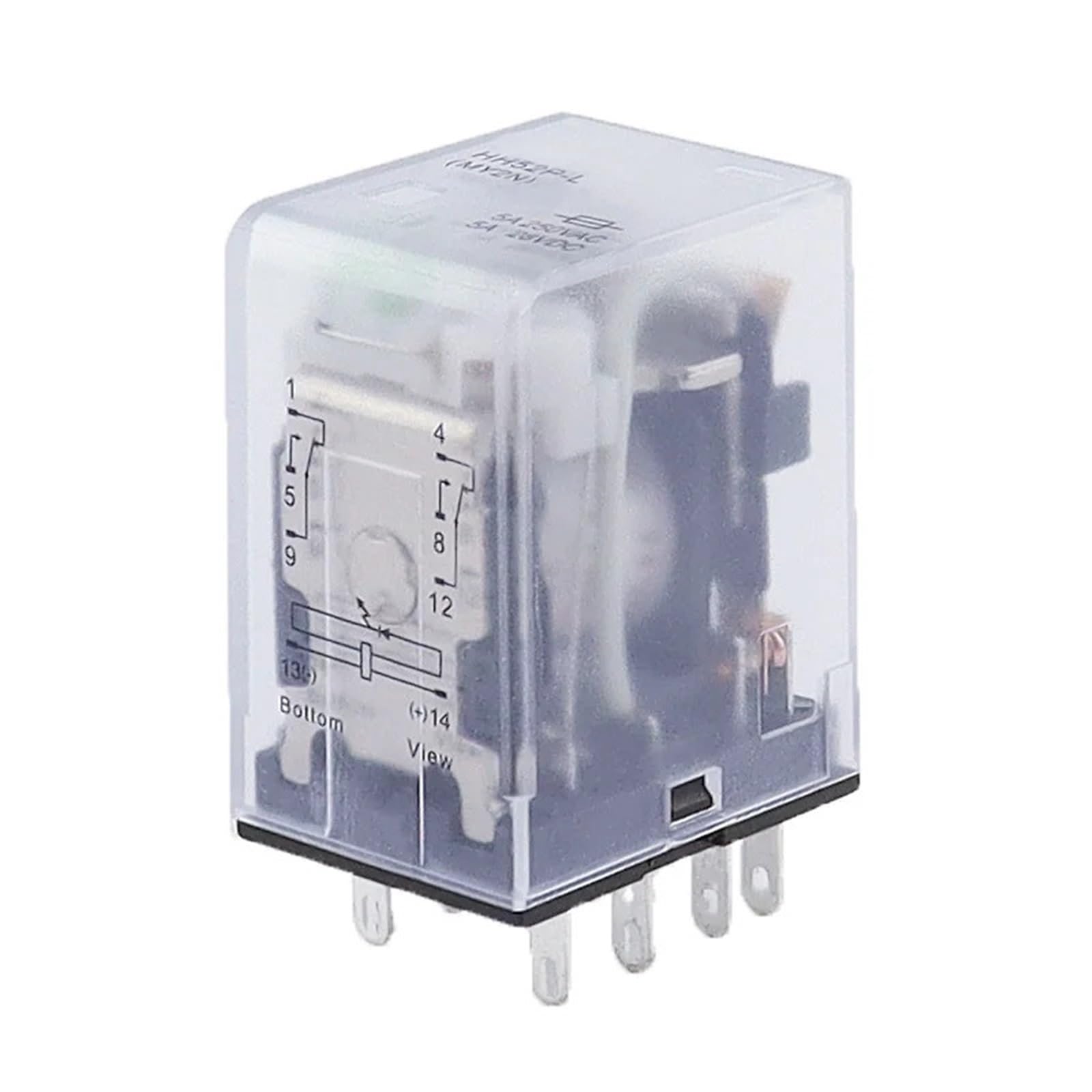 1 STÜCKE AC 12 V 24 V 36 V 48 V 110 V 220 V 380 V elektromagnetisches relais Mit led-anzeige HH52P MY2 serie 12VDC HH52P-L MY2NJ(AC 12V) von HJQFVASQ