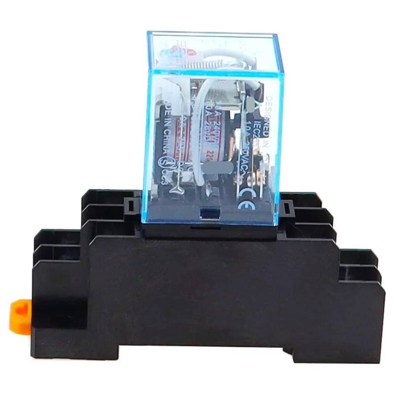 1Pc MY4NJ Elektronische Micro Elektromagnetische Relais 5A 14PIN Spule Mit PYF14A Sockel Basis DC AC 12V 24V 36V 48V 110V 220(AC,110V) von HJQFVASQ