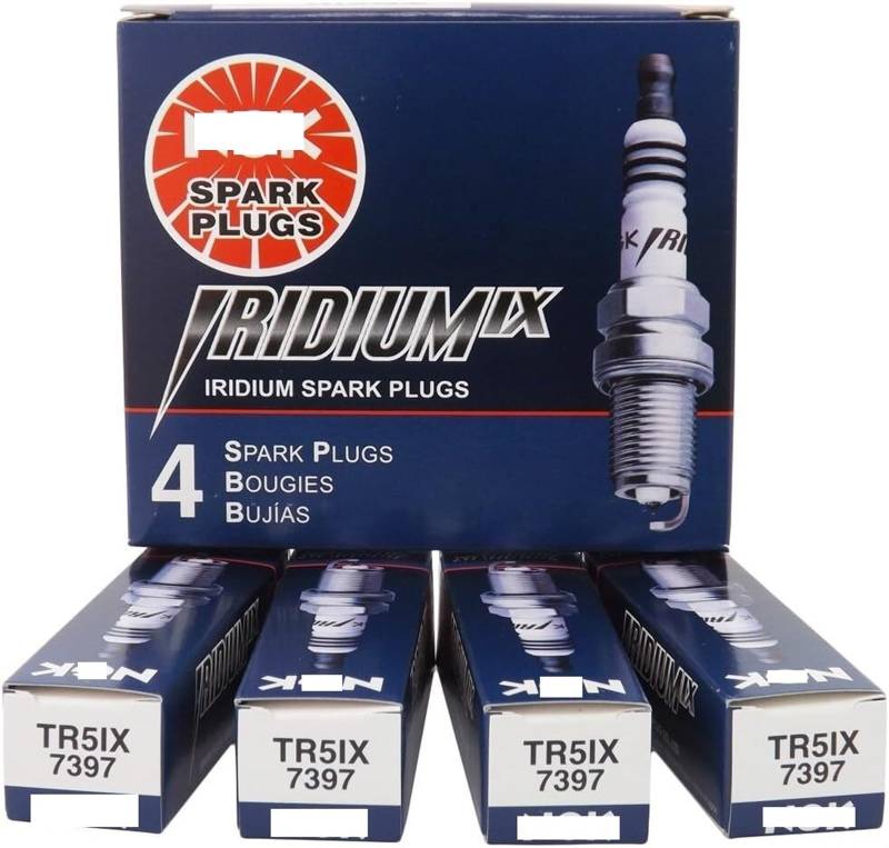 Automotor-Reparatur- und Wartungsersatz-Zündkerze 7397 TR5IX Iridium IX-Zündkerze, 4er-Pack von HJQFVASQ