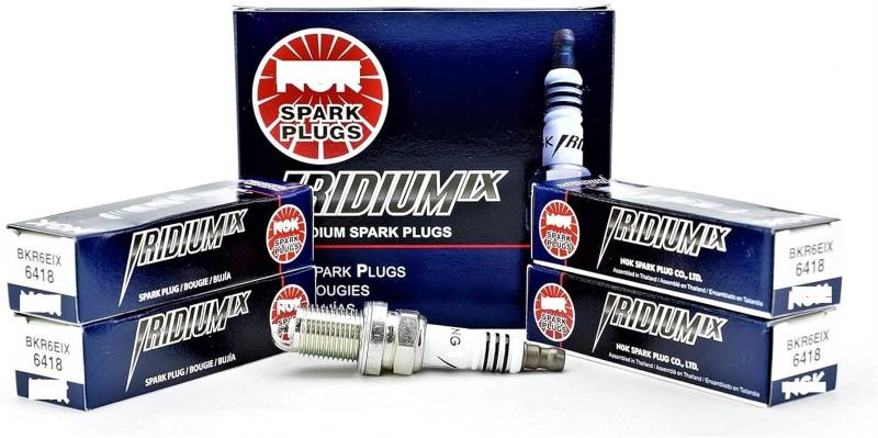 Car engine repair and maintenance replacement spark plug 6418 iridium spark plug BKR6EIX - 4 pieces von HJQFVASQ