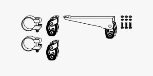 HJS 82 11 4518 Montagesatz, Abgasanlage von HJS