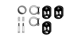 HJS 82 22 4676 Montagesatz, Abgasanlage von HJS
