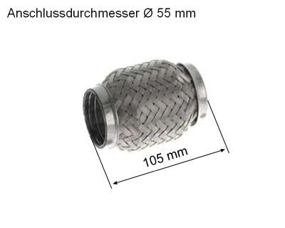 HJS 83 00 8518 Flexrohr, Abgasanlage von HJS