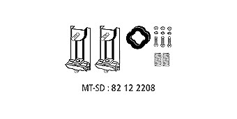 Hjs Montagesatz, Abgasanlage [Hersteller-Nr. 82122208] für BMW von HJS