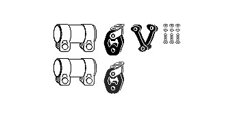 Hjs Montagesatz, Abgasanlage [Hersteller-Nr. 82114526] für Seat, Skoda, VW von HJS