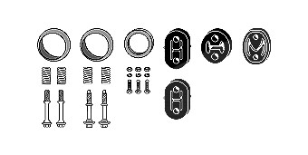 Hjs Montagesatz, Abgasanlage [Hersteller-Nr. 82438027] für Honda von HJS