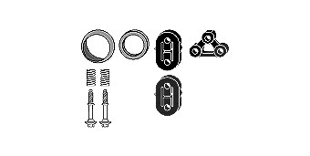 Hjs Montagesatz, Abgasanlage [Hersteller-Nr. 82438044] für Honda von HJS
