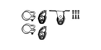 Hjs Montagesatz, Abgasanlage [Hersteller-Nr. 82114525] für Seat, Skoda, VW von HJS