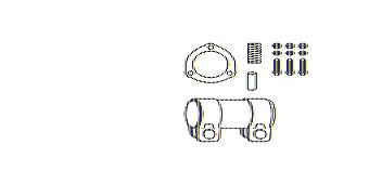 Hjs Montagesatz, Katalysator [Hersteller-Nr. 82112284] für Audi, Skoda, VW von HJS