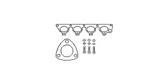 Hjs Montagesatz, Katalysator [Hersteller-Nr. 82141861] für Opel von HJS