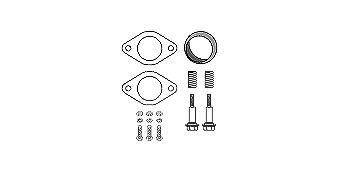 Hjs Montagesatz, Katalysator [Hersteller-Nr. 82468203] für Subaru von HJS