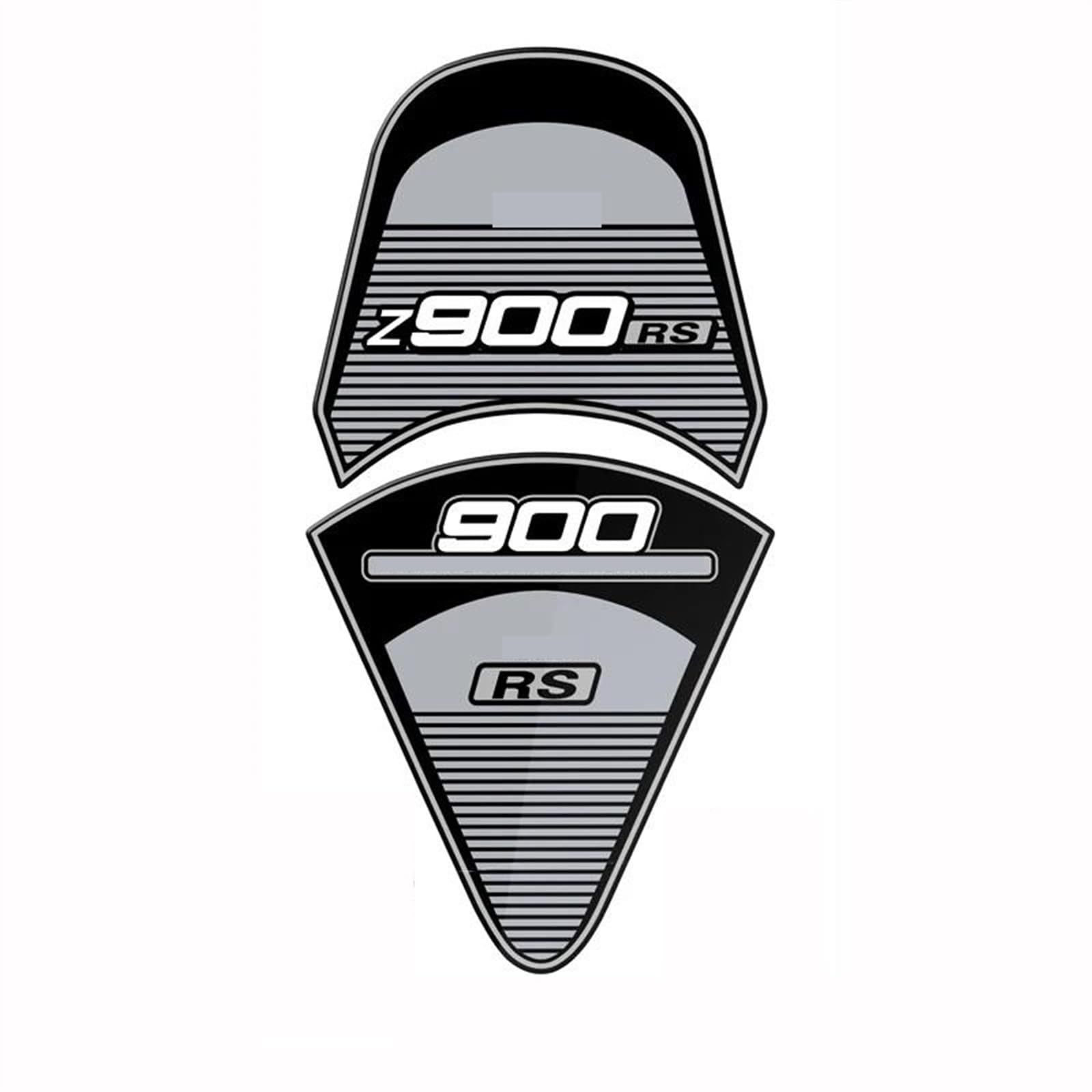 HJTEDHE Motorcycle Tankpad 3D Motorrad Tankaufkleber Tankaufkleber Motorrad Heckflügel Heckaufkleber Für Kawasaki Für Z900RS 2017-2020 Tankpad Motorrad Lackschutz Aufkleber(1) von HJTEDHE