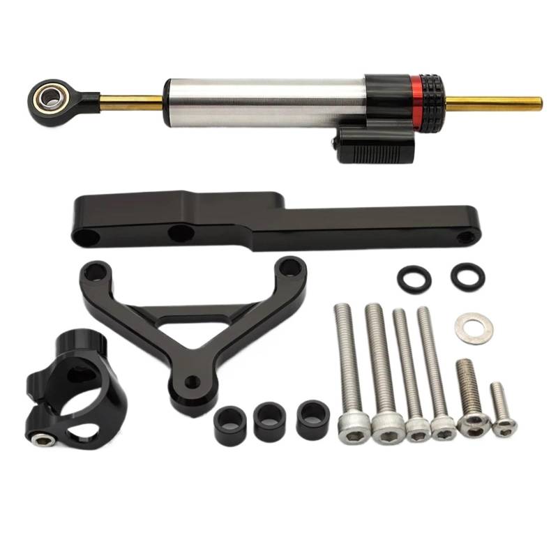 HJTEDHE Motorrad Lenkungsdämpfer Für CB1000R 2008-2020 Lenkungsdämpfer Stabilisator Halterung Motorrad Lenkungsstabilisator Lenkungsdämpfer Stabilisator(Silver-B) von HJTEDHE