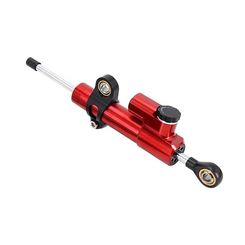 HJTEDHE Motorrad Lenkungsdämpfer Motorrad-Lenkungsstabilisator Universal Motorrad Einstellbarer Lenkungsdämpferstabilisator Für MT10 MT07 MT09 MT03 Lenkungsdämpferstabilisato(Red) von HJTEDHE