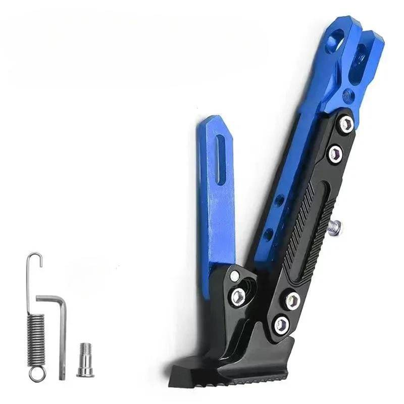 HJTEDHE Motorrad-Sider-Ständer Motorrad-Seitenstütze, Seitenstativ, Stativ, Verstellbarer Parkständer, Universell Kickstand Ständer(Blue) von HJTEDHE