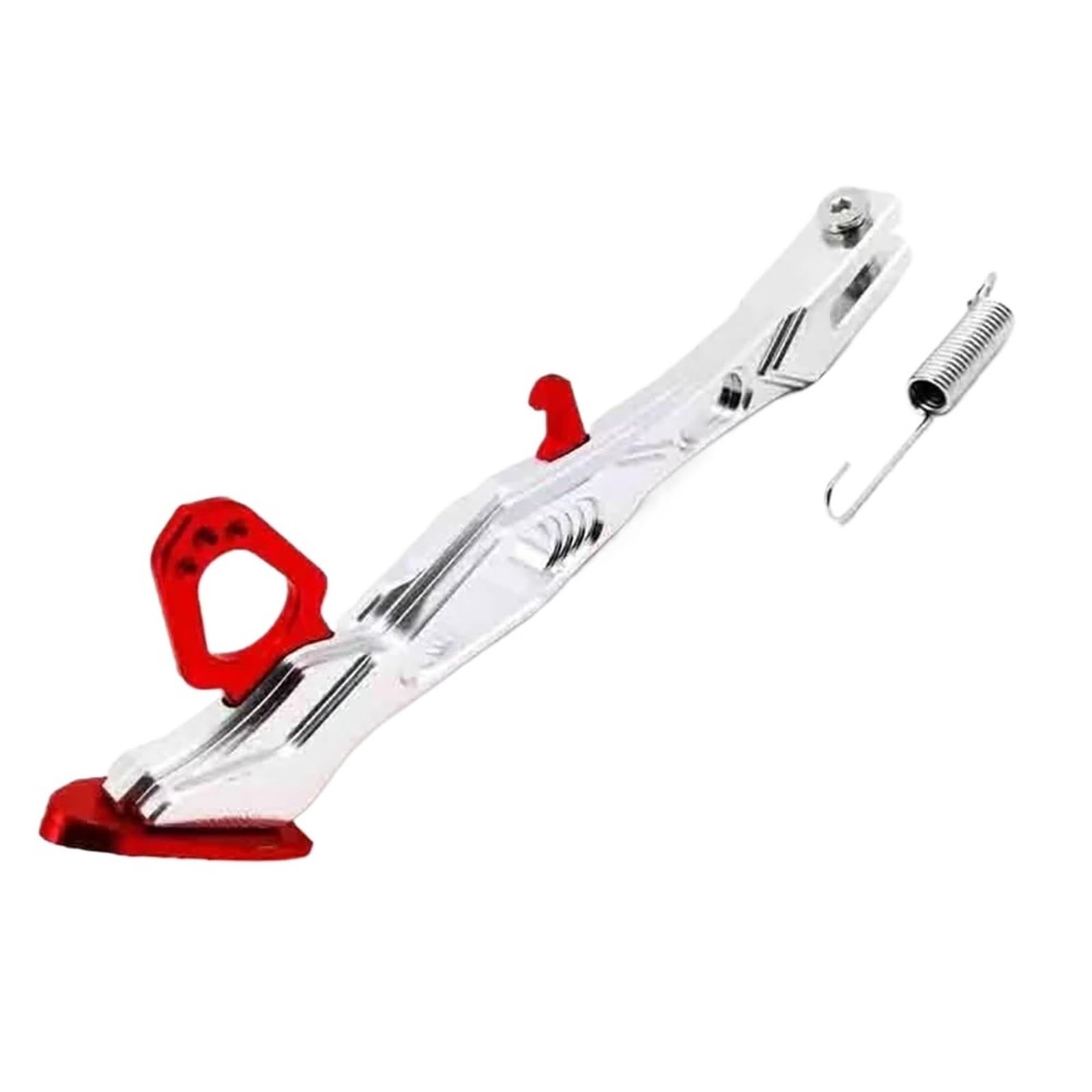 HJTEDHE Motorrad-Sider-Ständer Motorradzubehör Universal-Seitenständer Ständer Verstellbarer Stativfuß Seitenstützständer Parken Kickstand Ständer(Red) von HJTEDHE