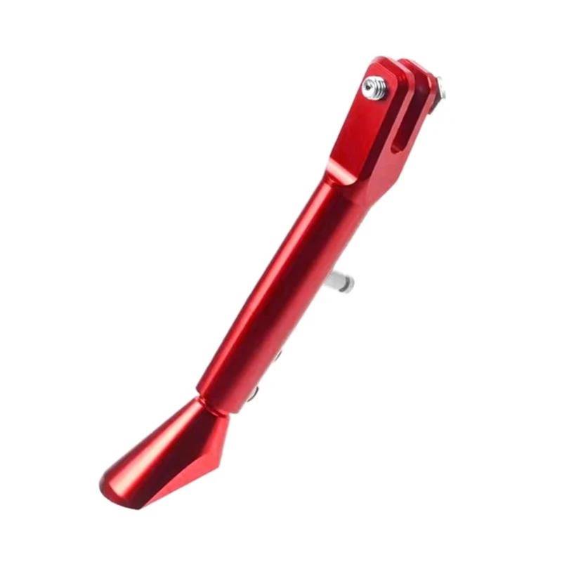 HJTEDHE Motorrad-Sider-Ständer Ständer Seitenständerhalter Motorrad Parkständer Stützfuß Verstellbare Ständer Fußseitenständer Stativhalter Kickstand Ständer(Red) von HJTEDHE