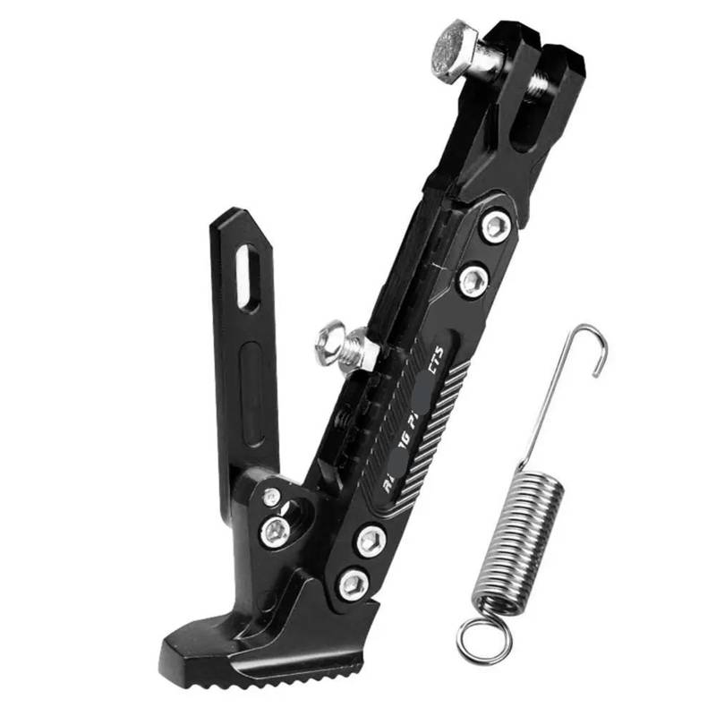 HJTEDHE Motorrad-Sider-Ständer Verstellbarer Motorradständer Kickstand Fuß Side Kick Für Shadow Aero 750 Xr400 CBR 125R Xadv Transalp 650 Crf 450 Cbr1000Rr Kickstand Ständer(Black) von HJTEDHE