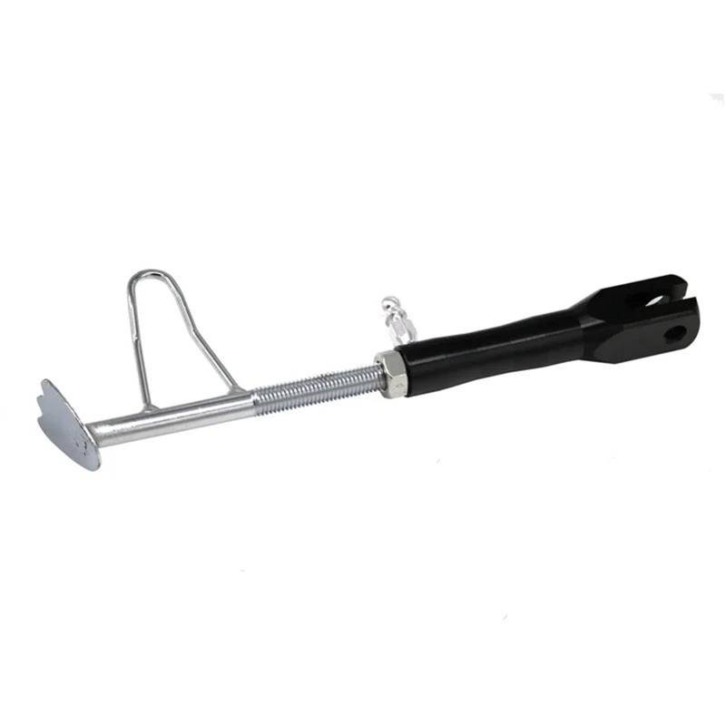 HJTEDHE Motorrad-Ständer Motorrad CNC Seite Ständer Roller Park Racks Motorrad Modifizierte Unterstützung Fuß Universal Standfuß Motorrad(Black) von HJTEDHE